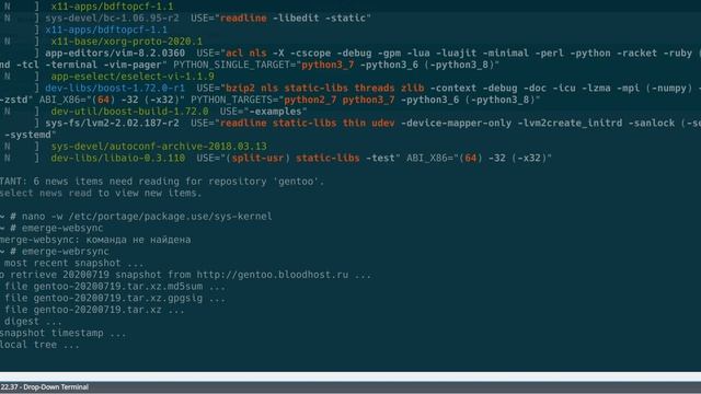 emerge | gentoo для новичков, как работать и что с ним делать смотреть онлайн