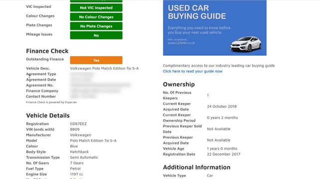 Car Finance Checker [BEWARE - Outstanding Car Finance on Used Cars] смотреть онлайн