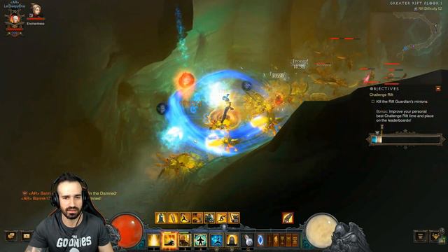 Diablo 3 - Challenge Rift 145 Guide | Raiment of a Thousand Storms Monk Full Gameplay Playthrough! смотреть онлайн