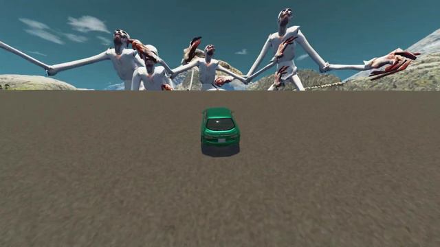 Jumping CARS in the mountains with giant SCP 096 MODEST! Cars Crashes - Beamng Drive смотреть онлайн