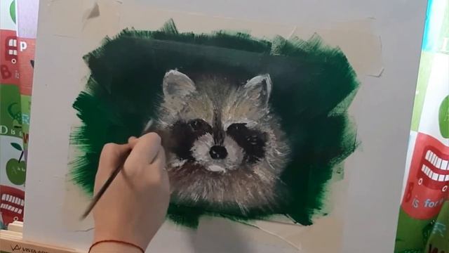 Рисуем енота смотреть онлайн