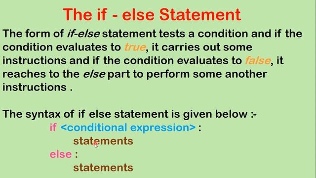 If-Else statement in Python | Conditional statements | if-else | Python | Problem on if else | .py смотреть онлайн