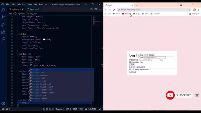 How to Create Login and Sign up Page on using HTML and CSS | JAVASCRIPT | Web Creator смотреть онлайн