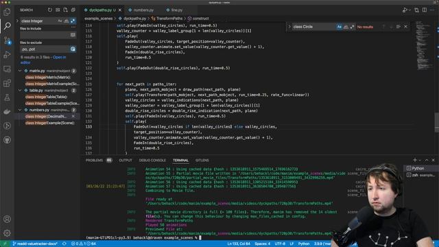 working on Manim ~ Python animation framework !project ~ questions welcome смотреть онлайн
