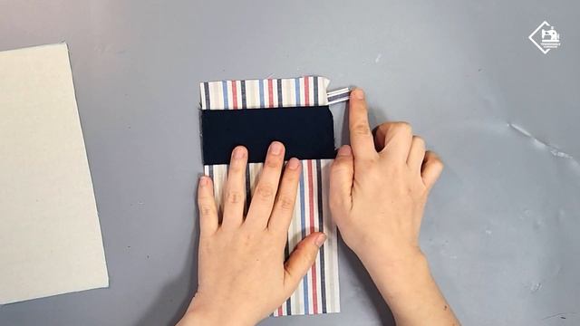 DIY scrap fabric idea! Make a card wallet in 5 minutes / sewing tutorial [Tendersmile Handmade] смотреть онлайн