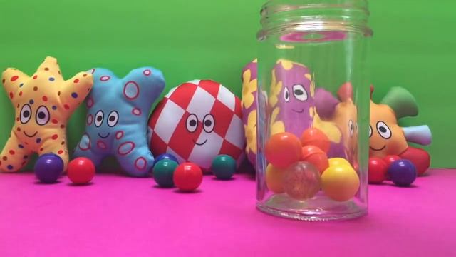 HaaHoos Toys Counting Rainbow Colored Bouncy Balls Game смотреть онлайн