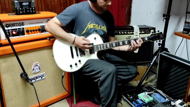 orange super crush | ltd e401 | sixth string in A | killer tone смотреть онлайн