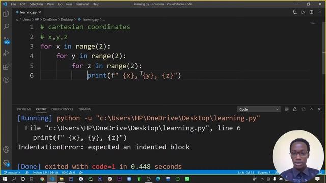 Python Nesting For Loop смотреть онлайн
