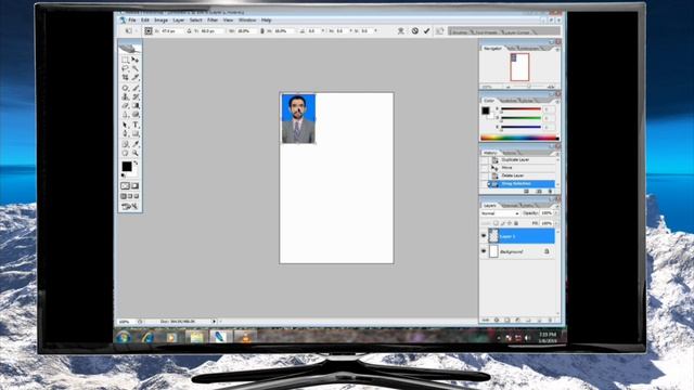 How To Create Passport Size Photo On Adobe Photoshop CS.2
