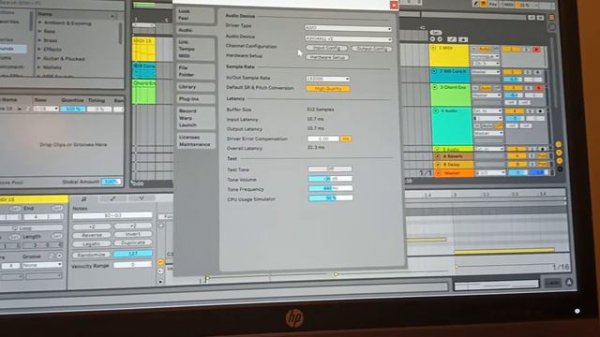 Q24 audio interface asio settings in Ableton live