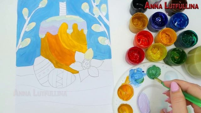 Майстер- клас як намалювати великодній натюрморт фарбами гуаш смотреть онлайн