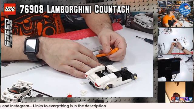 Let's Build Lego 76908 Speed Champions Lamborghini Countach #Lego #Lamborghini #Countach смотреть онлайн