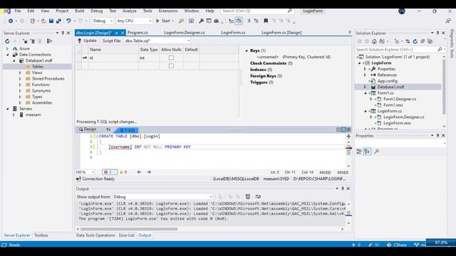 Login Form in Visual Studio 2019 using CSharp / C# - Windows Forms App (.NET Application) смотреть онлайн