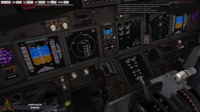 X-Plane 11 | Treshold Level UP Boeing 737-800 KLM | Амстердам [EHAM] - Киев [UKBB] | Live HD VATSIM смотреть онлайн