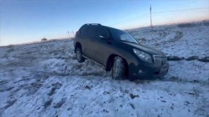 Зимняя покатушка 2023. На Toyota Land Cruiser Prado 150.