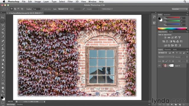 Photoshop Tutorial - Convert a selection into a layer mask смотреть онлайн
