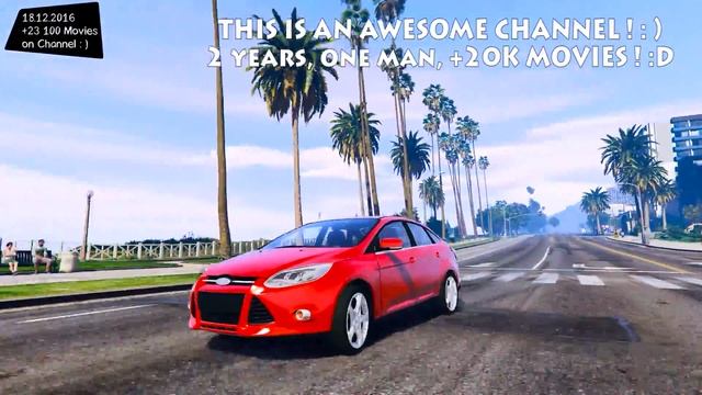 2012 Ford Focus Titanium Sedan - GTA V MOD ENB | 2.7K / 1440p ! _REVIEW смотреть онлайн