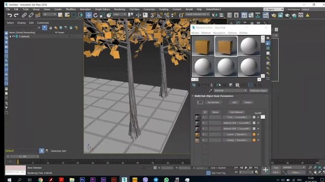 9_Экстерьер архитектурных сооружений в 3ds Max. Моделирование деревьев, зеленых насаждений смотреть онлайн