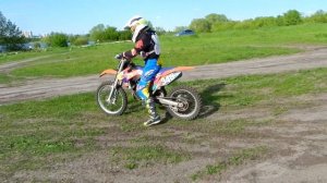 Обзор и тест мотоцикла Ktm sx 85 2013-14. Девочка на мотоцикле.Ульяновск.