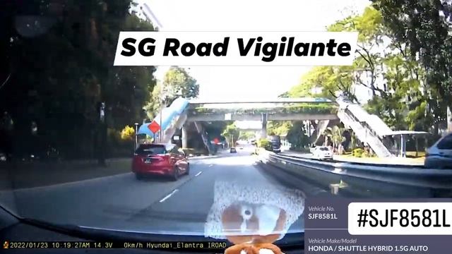 23jan2022 Punggol Road #SJF8581L honda shuttle fail to conform to red light signal смотреть онлайн