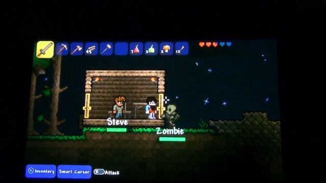 Выживание в игре Terraria (Ps Vita) №2 смотреть онлайн