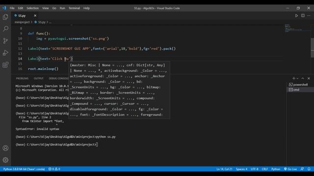 Take Screenshot In Python| GUI Application | Python Project смотреть онлайн