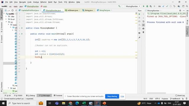 JAVA Interview Question #7 | Find the missing number in an Array. смотреть онлайн