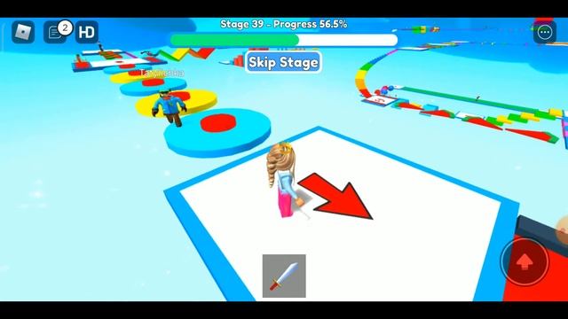 БЕГАЕМ И ПРЫГАЕМ В РОБЛОКС ИГРЕ / VERY EASY OBBY ROBLOX смотреть онлайн