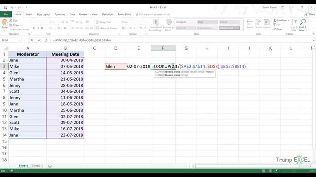 Find the Last Occurrence of a Lookup Value in a List in Excel смотреть онлайн