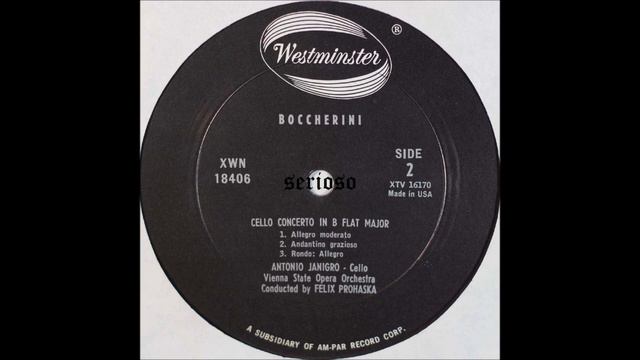 Boccherini,Cello Concerto, Janigro, cello смотреть онлайн