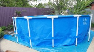 Сборка каркасного бассейна INTEX 4.57x1.22. Как собрать каркасный бассейн?