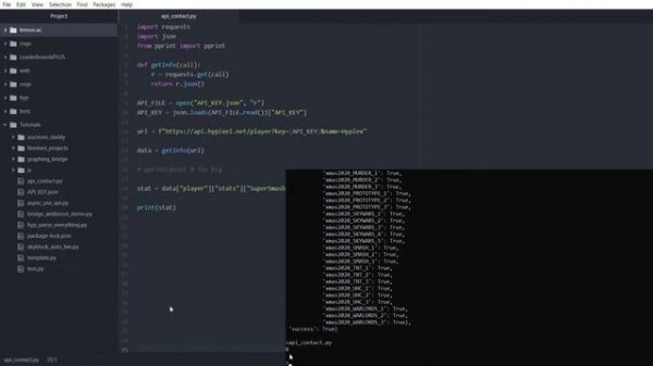 How to get player stats | Hypixel API Tutorial