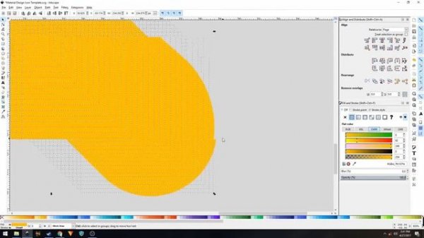 Create Material Design Icon with Inkscape