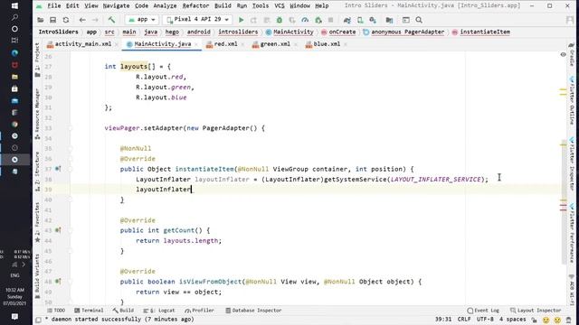 How to create intro slider for your app in Android Studio. смотреть онлайн