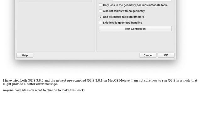 "Driver not loaded Driver not loaded" when trying to connect to MSSQL database in QGIS 3.8 on MacOS смотреть онлайн