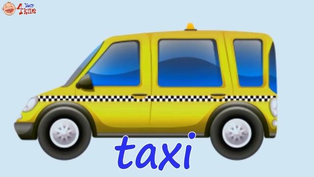 Обучающие уличные транспортные средства для детей Транспортные названия Полицейский автомобиль смотреть онлайн