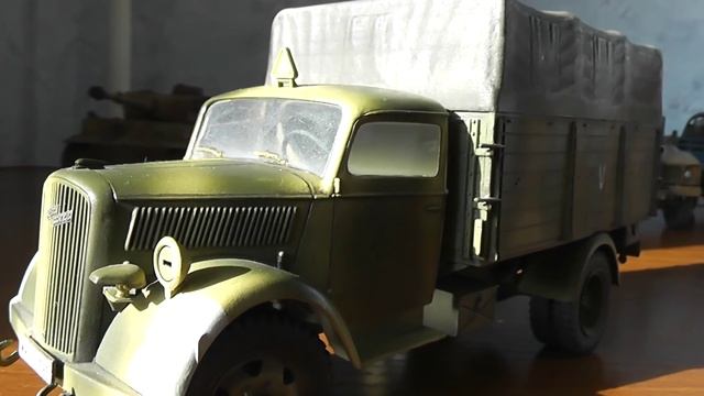 Обзор моих работ Opel Blitz 1:35 смотреть онлайн