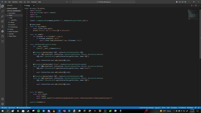 Making a Discord Bot In Python (Part 26: Self Roles With Buttons) смотреть онлайн