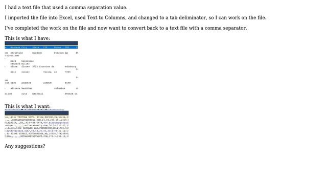 Excel: Convert to Txt Comma Separator With a Tab Deliminator File (2 Solutions!!) смотреть онлайн