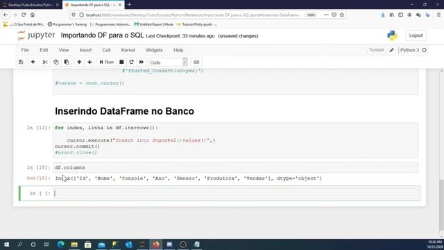 Importando DF Pandas para o SQL Server смотреть онлайн