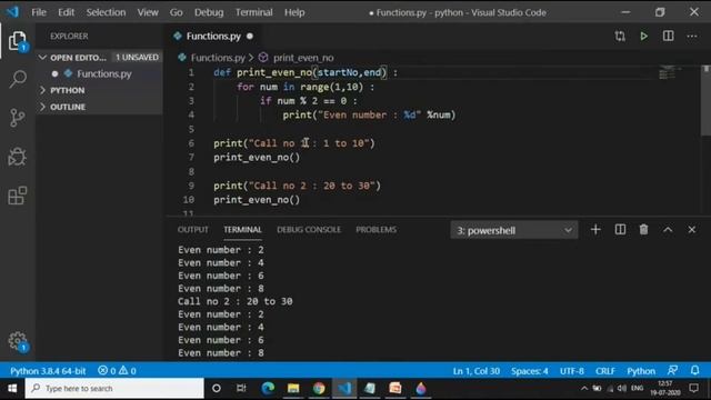 Python Basics - 8. Functions смотреть онлайн