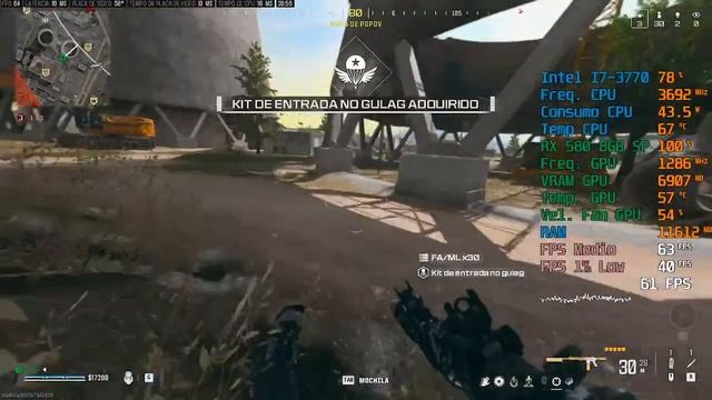? LIVE - WARZONE 3 | I7 3770 + RX 580 8GB 2048 SP | Graphcs Player | Aliexpress | MW3 | AO VIVO смотреть онлайн