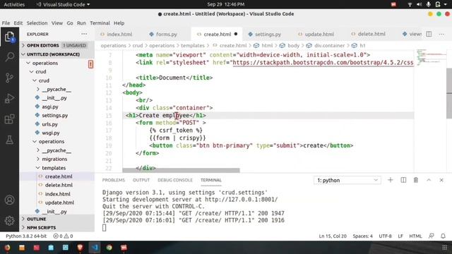 crud operations in django | Tamil | tutorial 30 смотреть онлайн