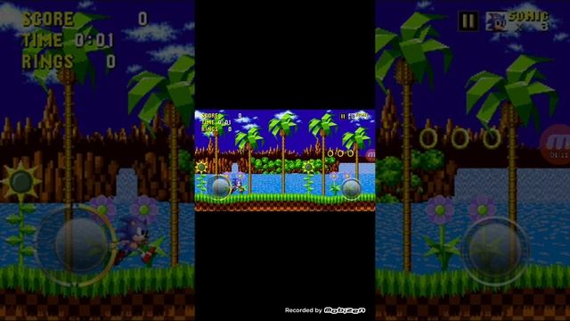 Игра соник на смартфоне SEGA 1 смотреть онлайн
