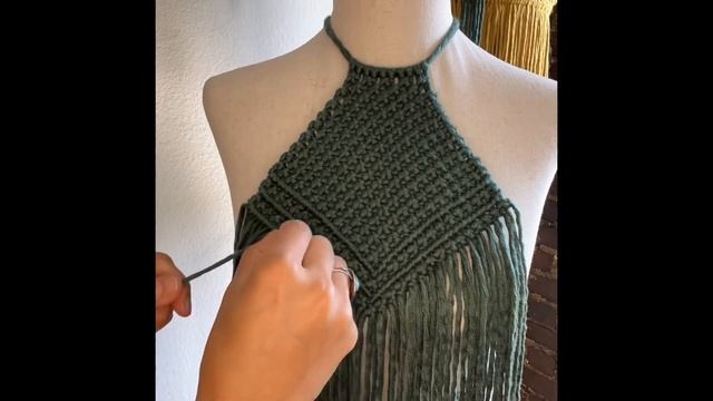 Green Macrame Top смотреть онлайн