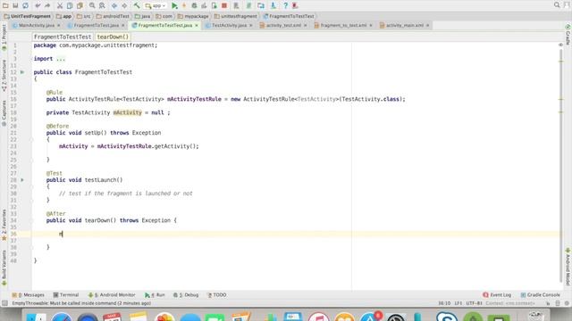 Android app development for beginners - 32 - Android - Unit test a fragment launch смотреть онлайн
