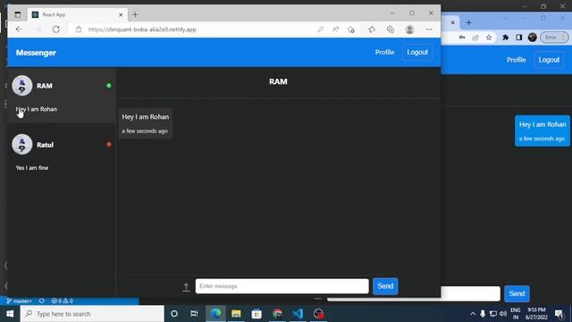 Chat-Application using React - Coding Ninjas смотреть онлайн