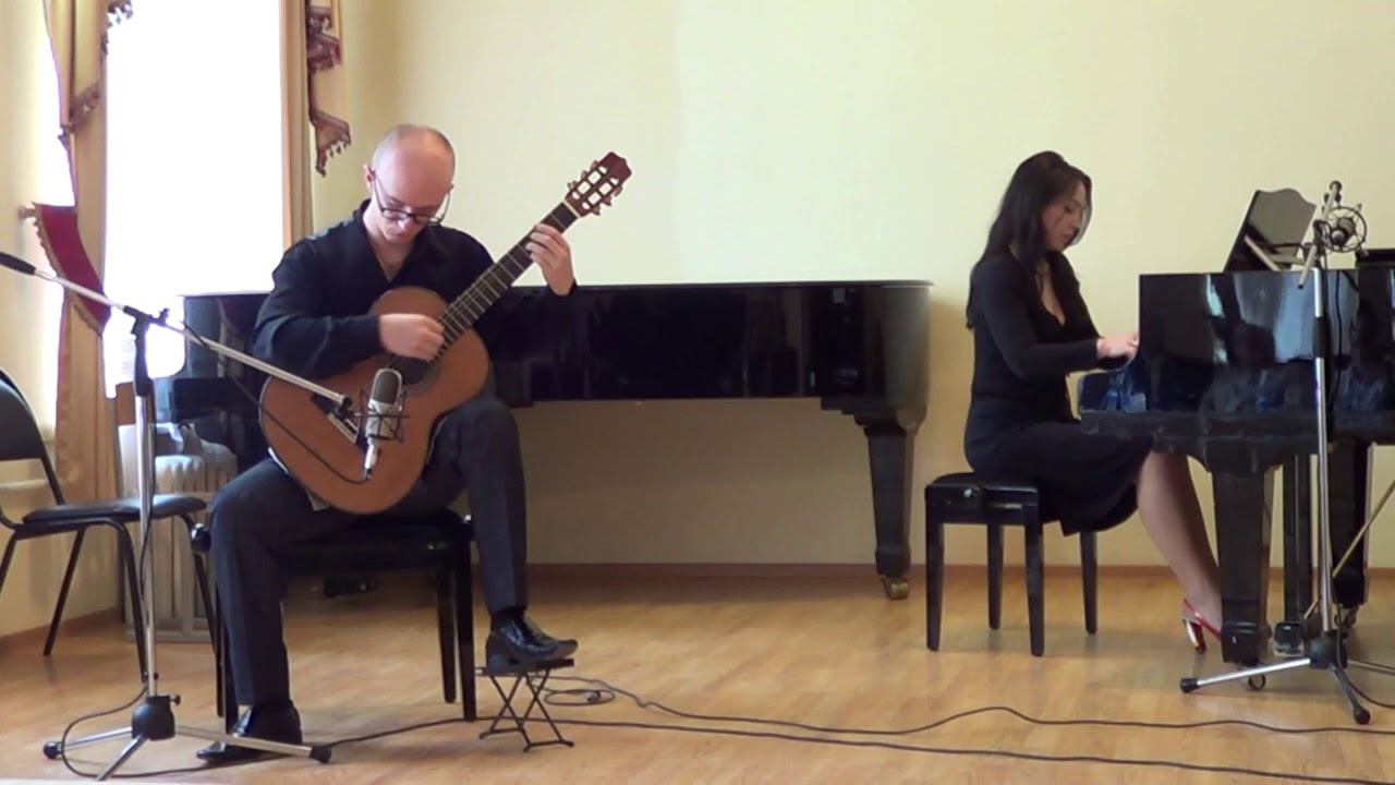 Левченко Максим классическая гитара Хоакин Родриго Концерт «Аранхуэс» II ч. Госэкзамен 2012 КГУКИ смотреть онлайн