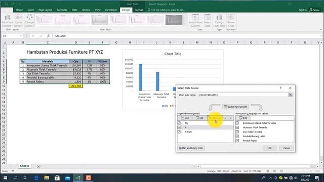 SANGAT MUDAH!!! Membuat Pareto Diagram yang Benar dengan Microsoft Excel смотреть онлайн