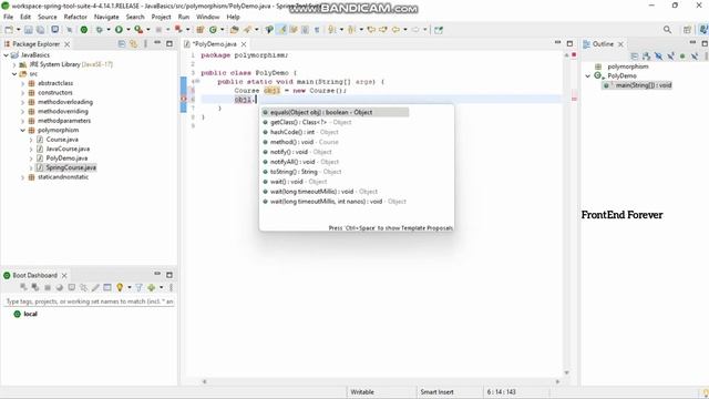 Polymorphism In Java In Tamil | Java Spring Boot Tutorial In Tamil | смотреть онлайн